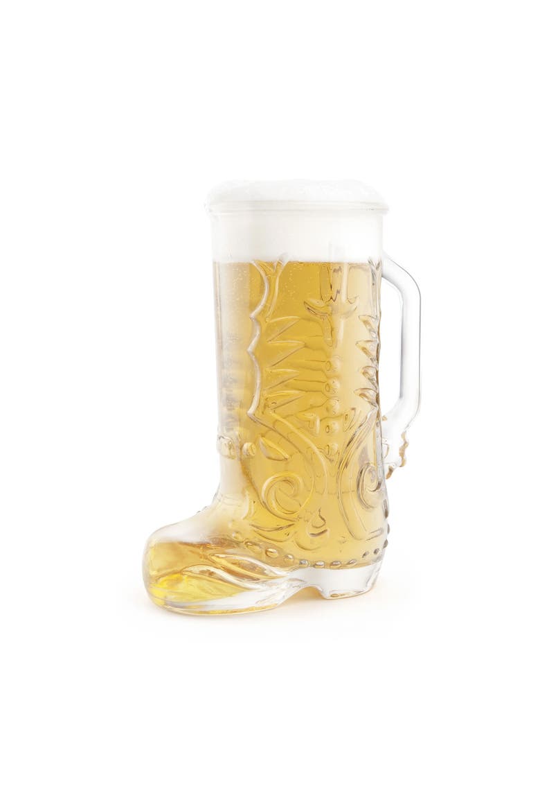 Wild West Boot Glass, 22 oz / 650 ml, Clear Glass, Main, color, Clear