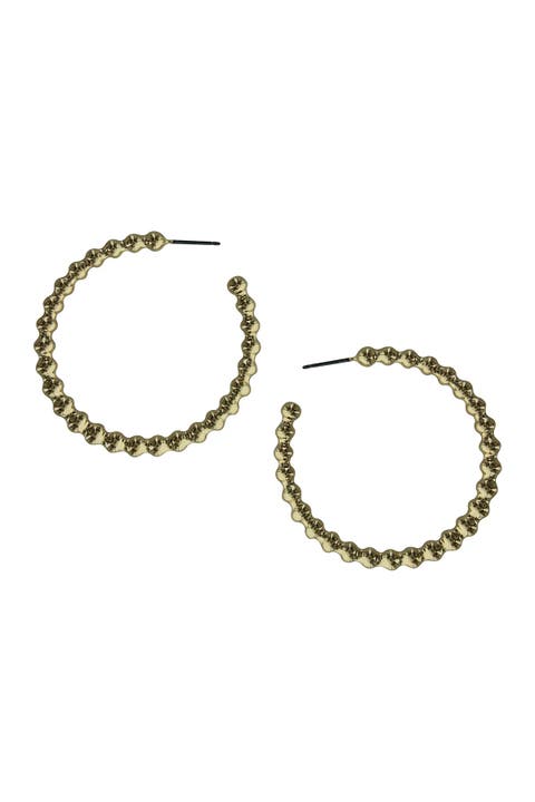 Joyce Ball Hoop Earrings
