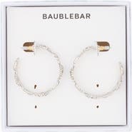 BaubleBar Skull Hoop Earrings