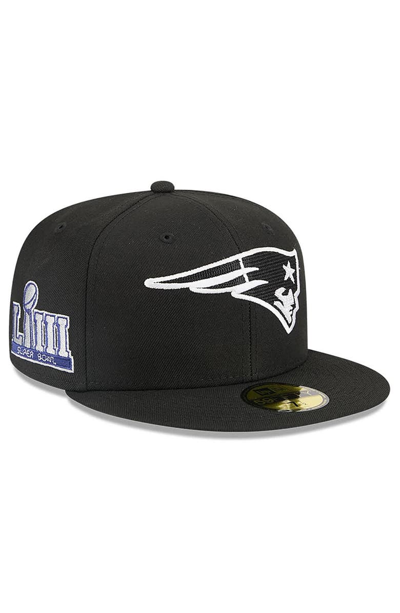New Era x Alpha Industries Men's New Era x Alpha Industries Black New England Patriots 59FIFTY Fitted Hat, Alternate, color,