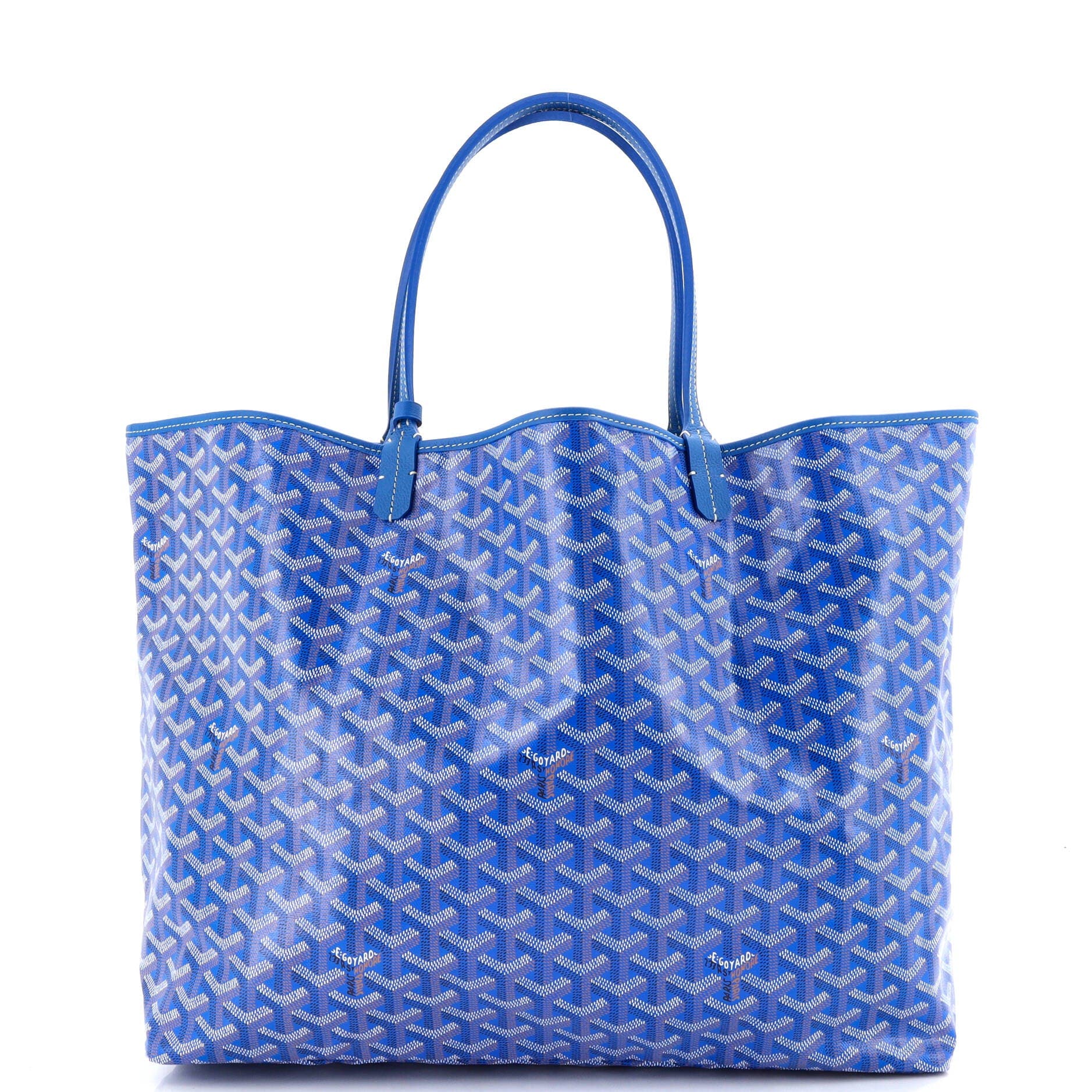 Pre-Owned Goyard Saint Louis Tote Coated Canvas PM, Alternate, color, Blue