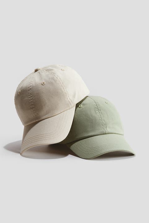 2-pack Cotton Twill Caps