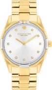 COACH Brooks Goldtone Bracelet Watch, 34mm