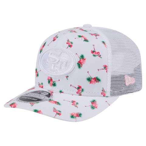 Men's New Era White San Francisco 49ers Adventure Flamingo Pattern 9SEVENTY Stretch-Snap Hat