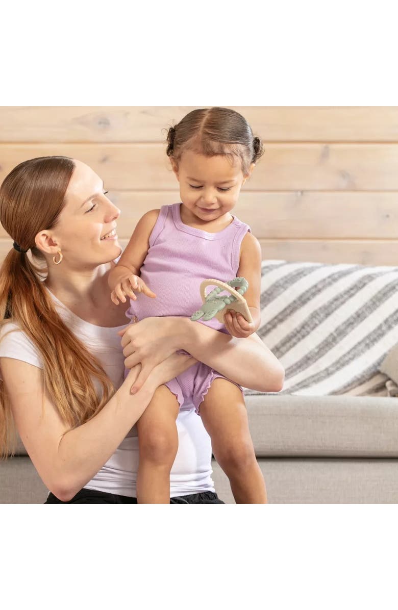 Sperric Easter Plush Bunny and Silicone Teether Gift Set 3-Piece, Alternate, color, Multicolor