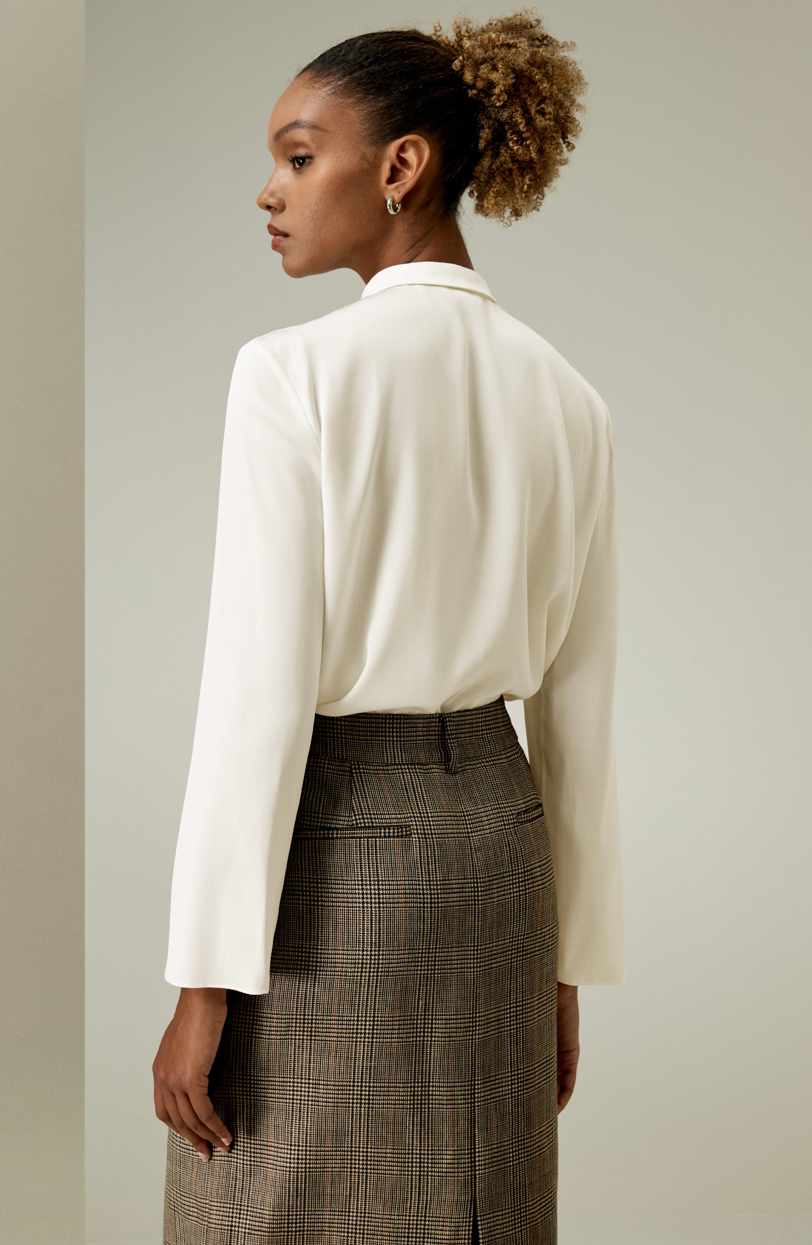 Classic Collar Silk Shirt for Women - image 4