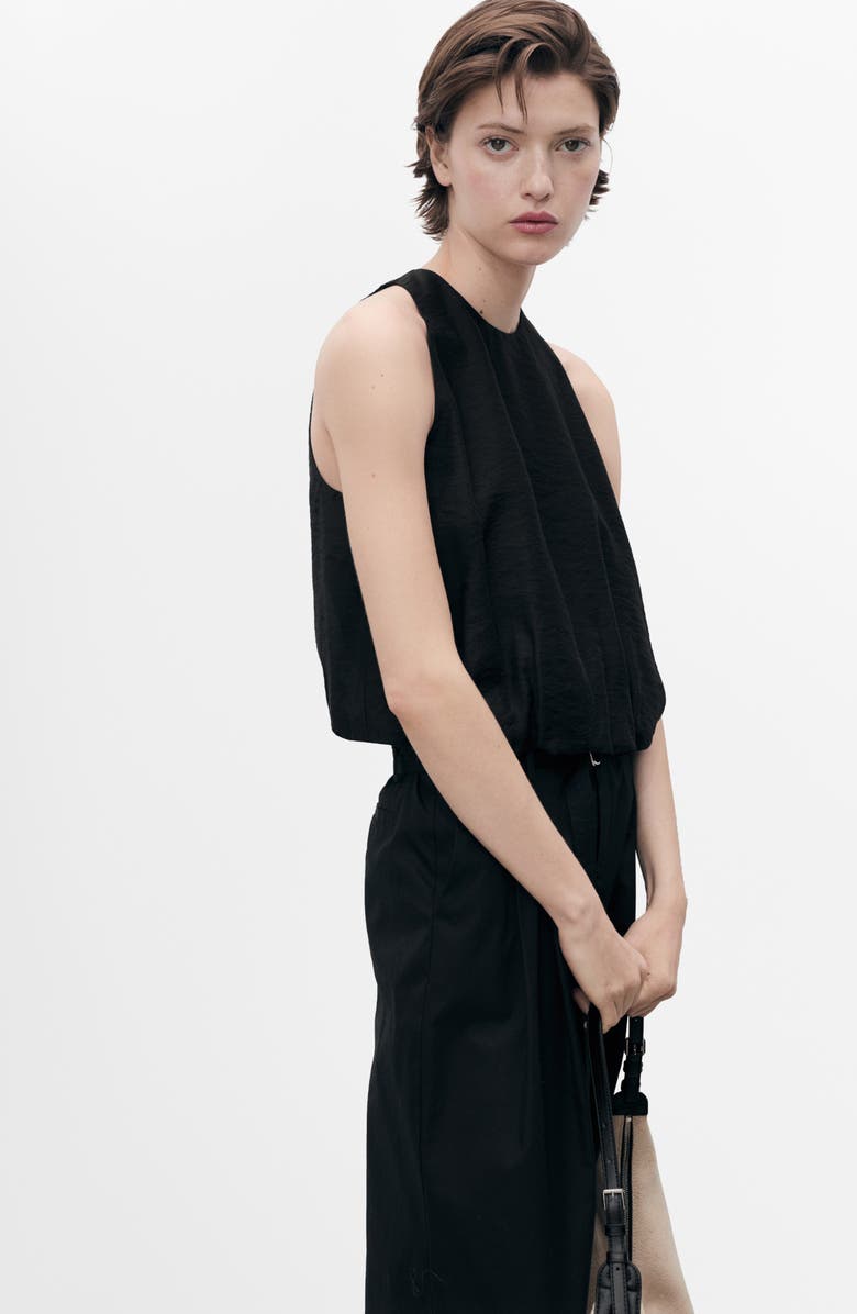 MANGO Bubble Hem Sleeveless Top, Alternate, color,