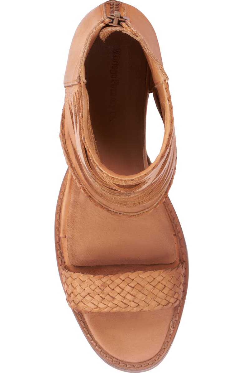 VINTAGE FOUNDRY Leila Fringe Sandal, Alternate, color, Tan