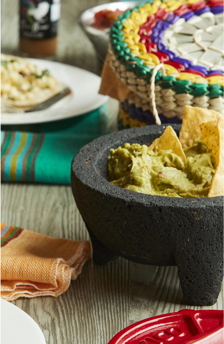 Verve Culture Molcajete in Basket, Alternate, color, NO COLOR