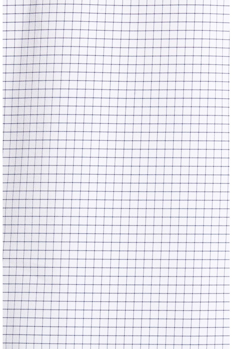 Kennedy Trim Fit Windowpane Shirt, Alternate, color, WHITE