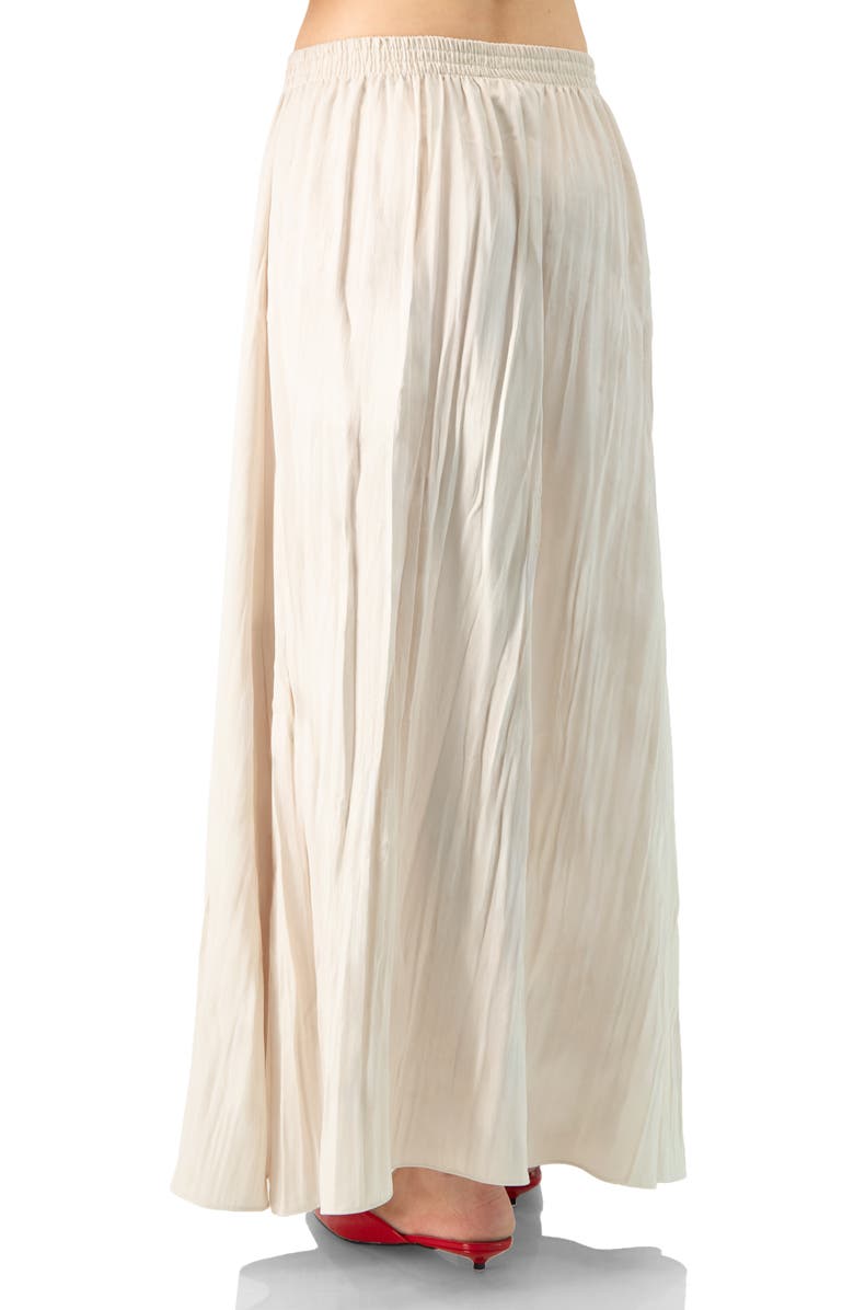 IVONNE Wide Midi Skirt with Side Slit, Alternate, color, Ivory