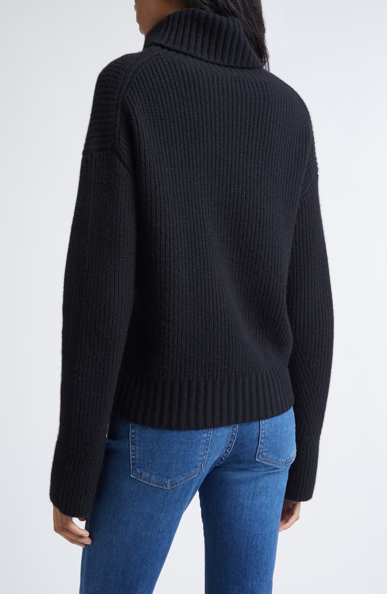 Veronica Beard Matilda Virgin Wool & Cashmere Turtleneck Sweater, Alternate, color, 