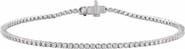 Ivy & Pearl Co. 1 CT Lab-Grown Diamond Tennis Bracelet in 14K Gold