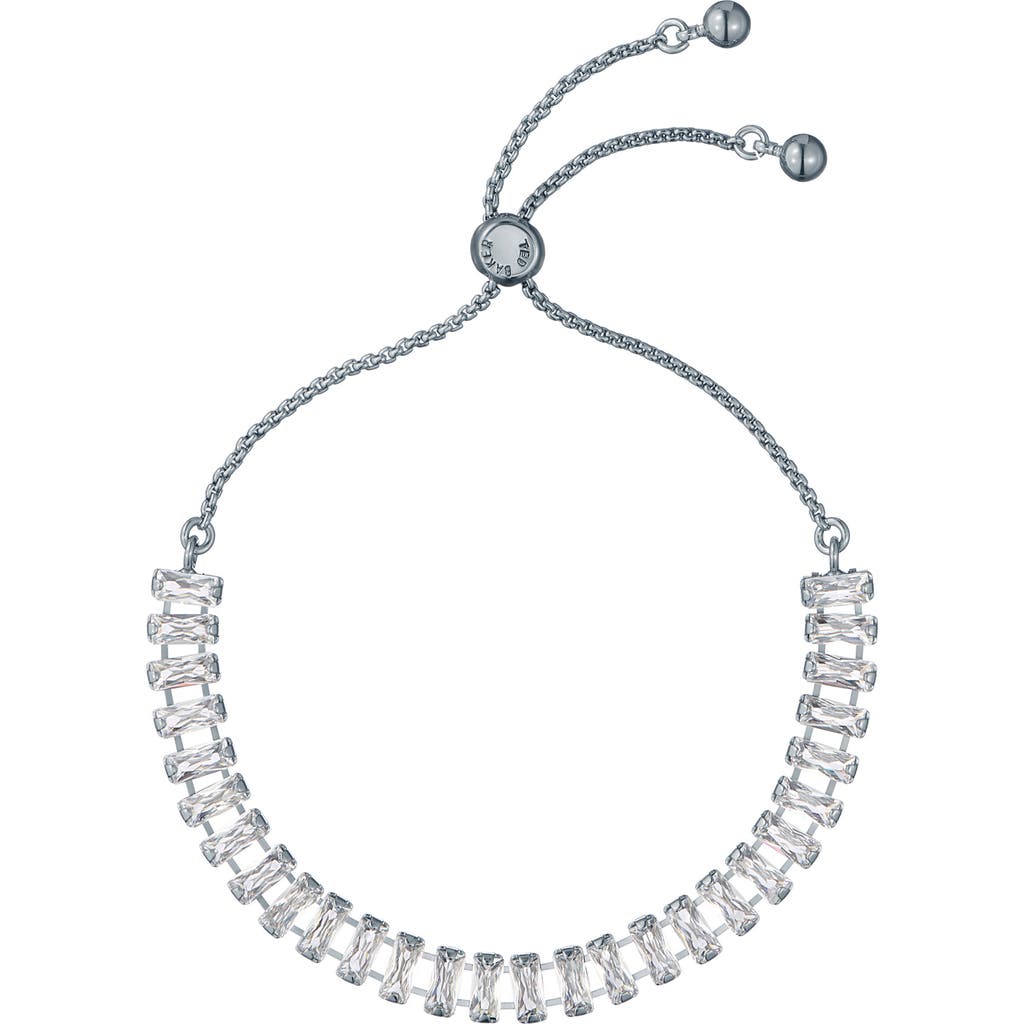 Ted Baker Isabela Cubic Zirconia Baguette Bracelet In Silver Tone/clear Crystal