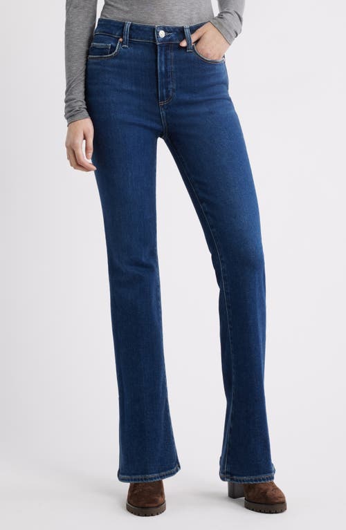 Paige Laurel Canyon High Waist Flare Jeans In Blue