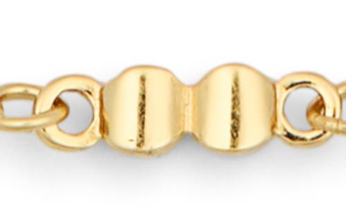 Argento Vivo Sterling Silver Bubble Station Anklet In Gold