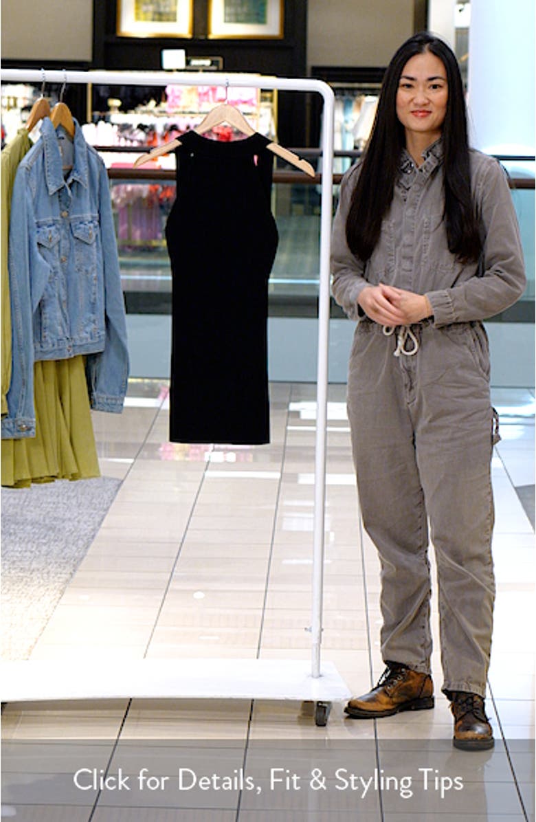 Sleeveless Open Back Knit Minidress, sales video thumbnail