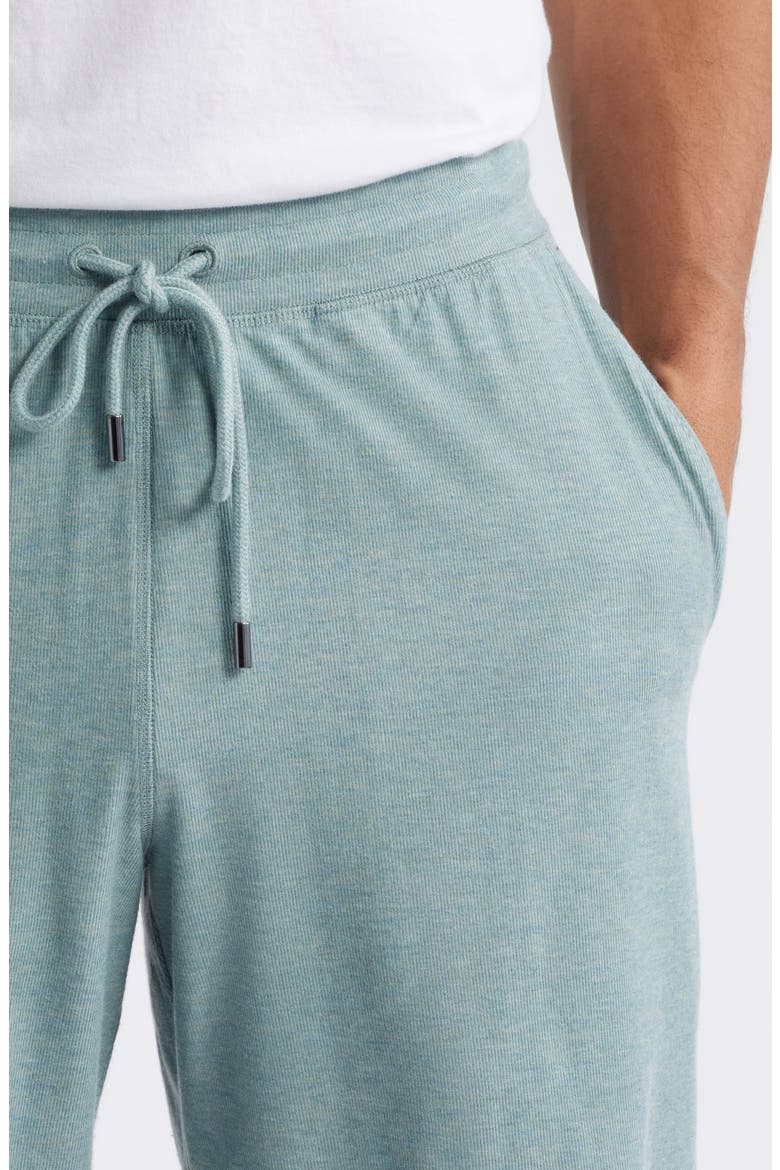 Ribbed Rayon Blend Drawstring Pajama Shorts, Alternate, color, PISTACHIO