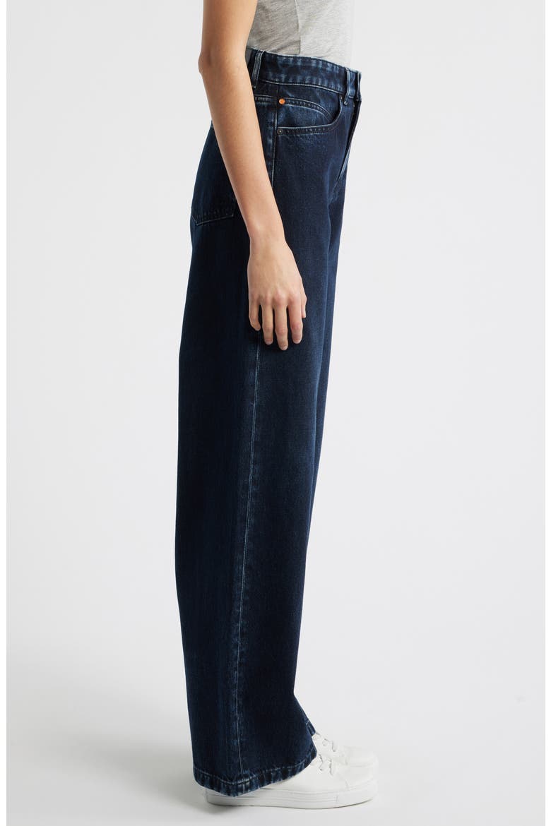 Marlene High Waist Wide Leg Jeans, Alternate, color, DARK BLUE