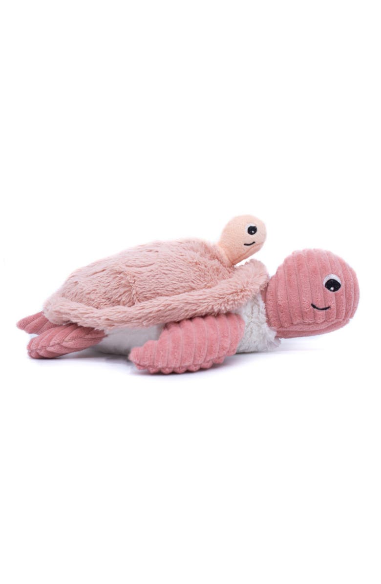 Les Ptipotos Sea Turtle Mom & Her Baby (Giant) - Secret Keeper Plush Toy, Eco-Friendly, Soft & Washable, Alternate, color, Pink