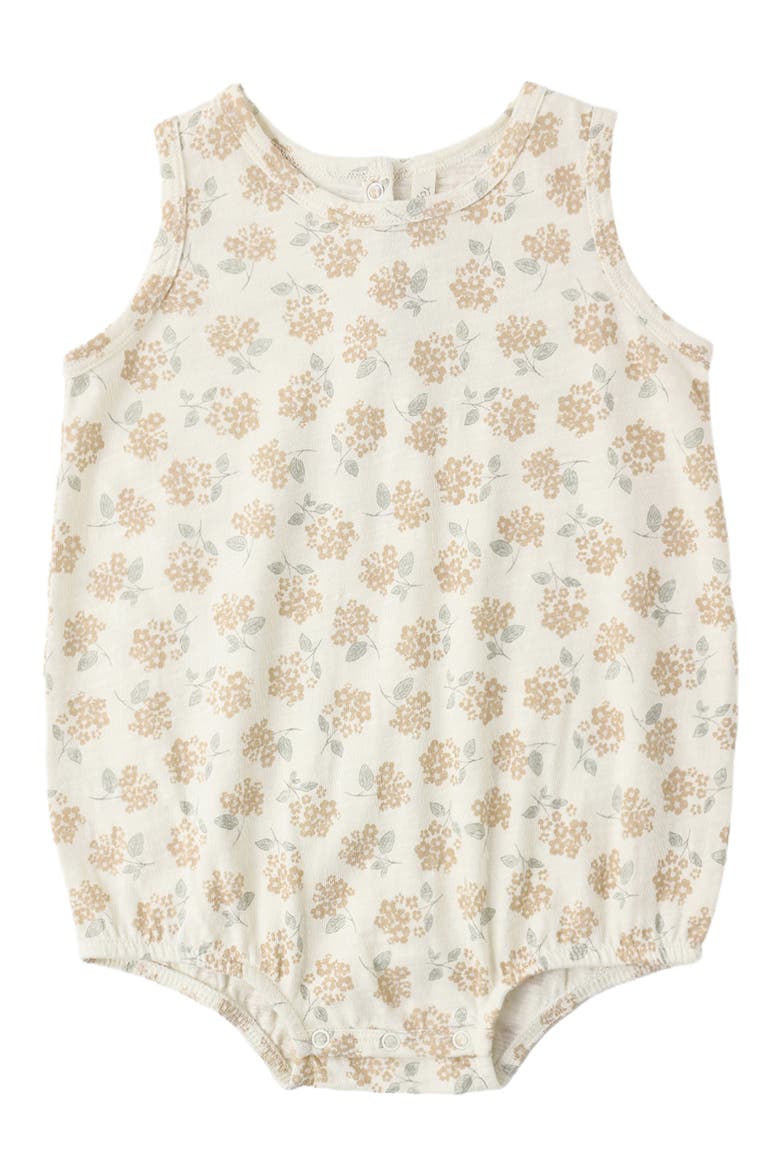 Ditsy Print Cotton Bubble Bodysuit, Alternate, color, IVORY