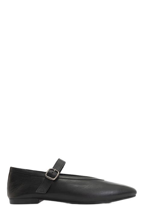 Matilda Leather Mary Jane Flats