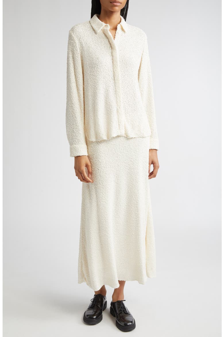 Bia Textured A-Line Midi Skirt, Alternate, color, IVORY