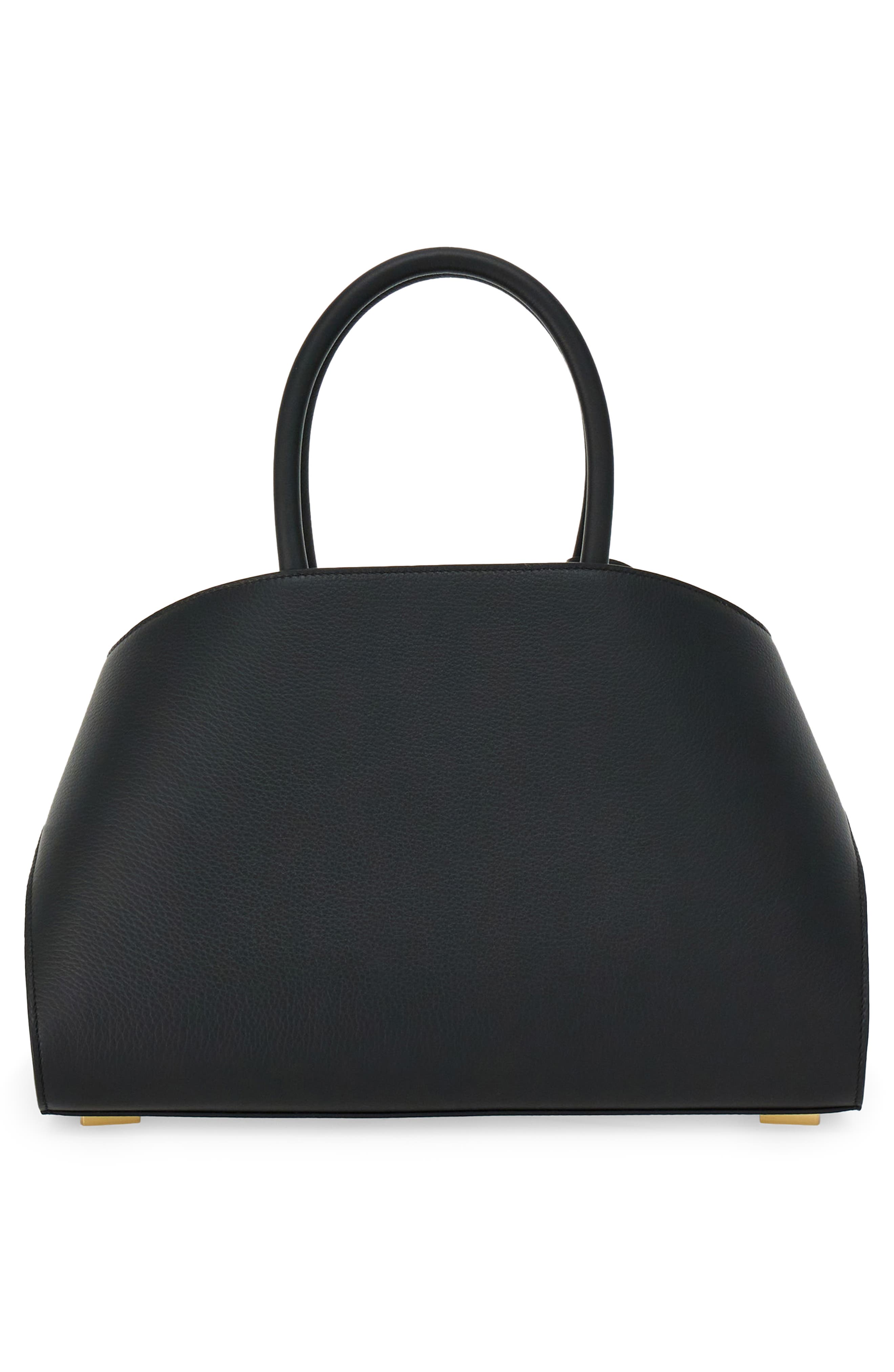 FERRAGAMO Hug Small Leather Top Handle Bag, Alternate, color, Nero