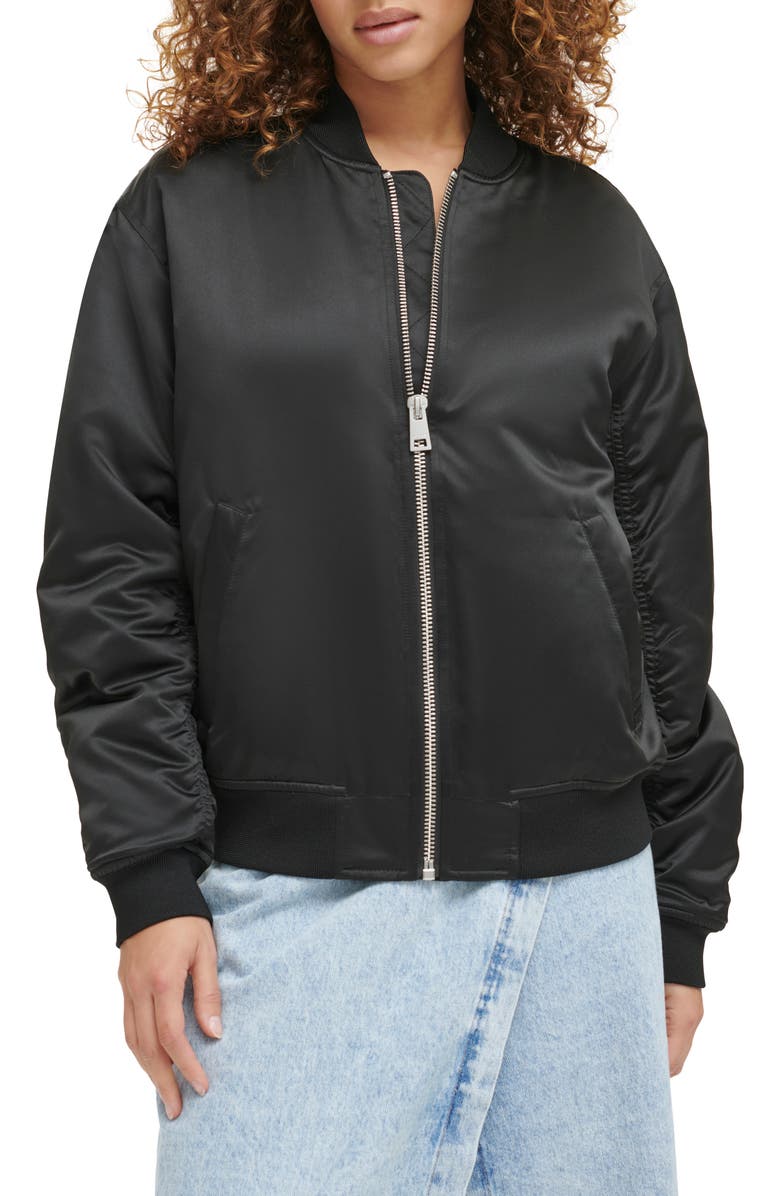 Levi's Oversize Bomber Jacket, Alternate, color, Black
