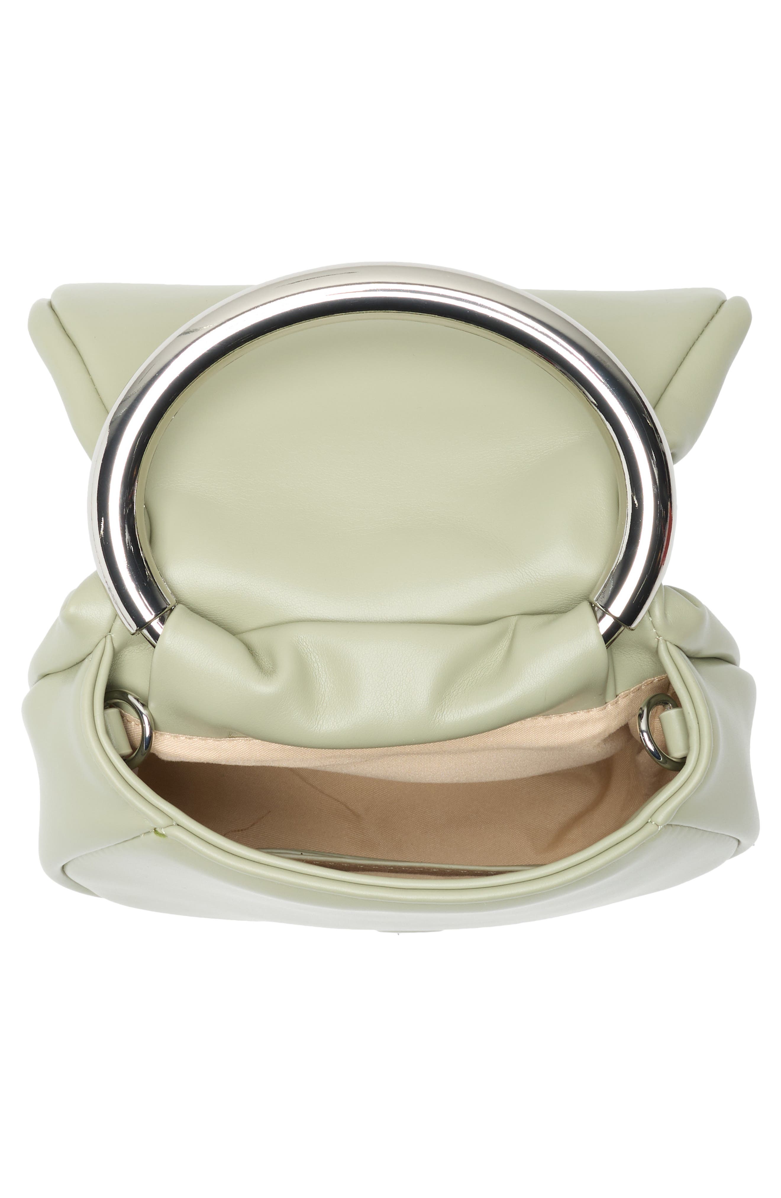 Statement Hardware Clutch, Alternate, color, SAGE