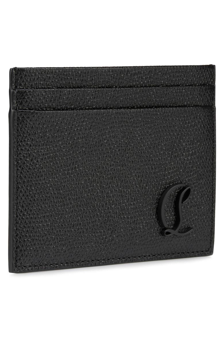 Mooncrest Leather Card Case, Alternate, color, BLACK