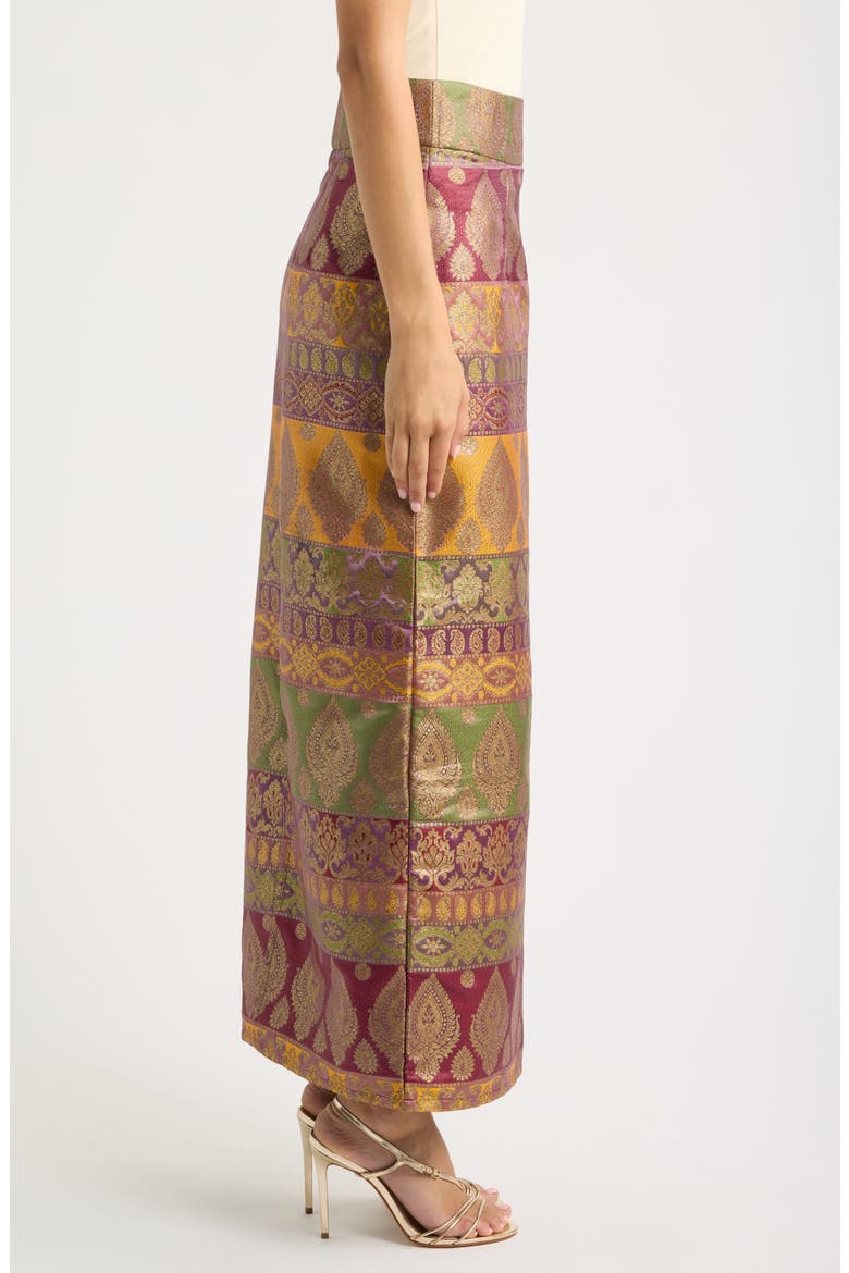 Aurora Embroidered Maxi Skirt, Alternate, color, PINK