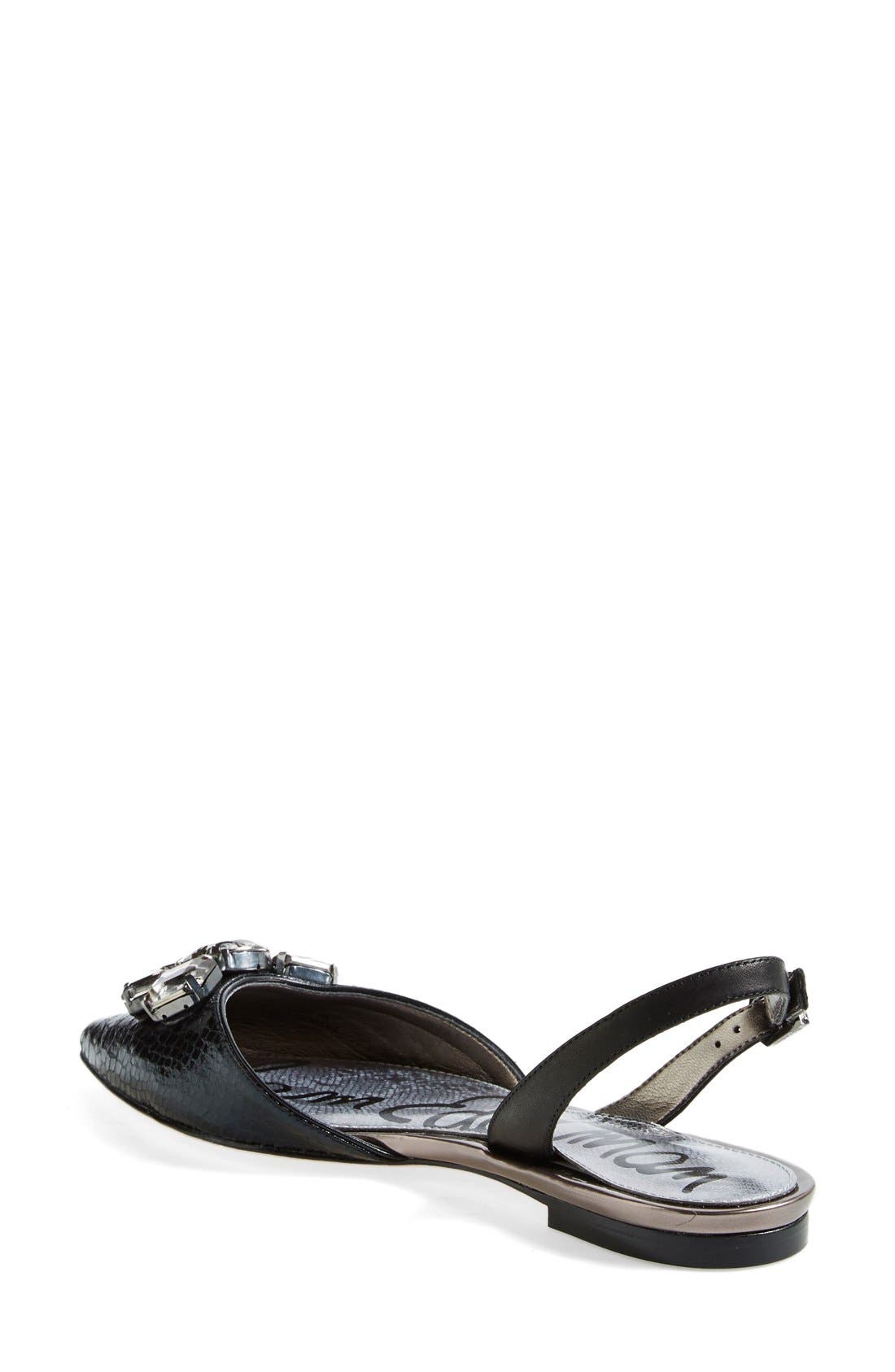 Sam Edelman 'Reece' Slingback Pointy Toe Flat, Alternate, color, 