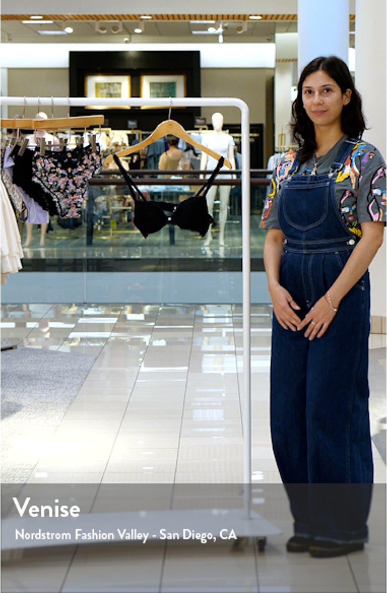 Romantic Corded Lace Padded Demi Bra, sales video thumbnail