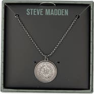 Steve Madden Coin Pendant Necklace