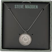Steve Madden Coin Pendant Necklace