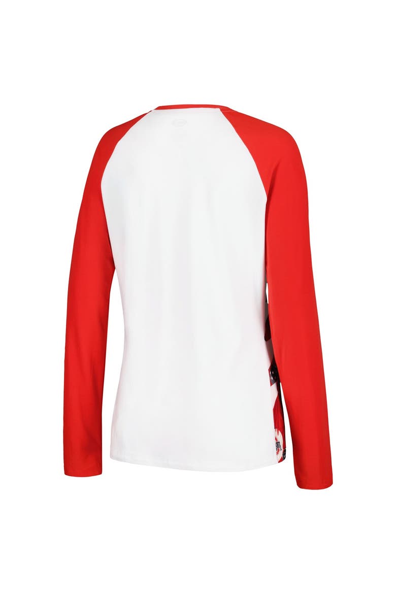 Women's Concepts Sport Scarlet Ohio State Buckeyes Tinsel Ugly Sweater Long Sleeve T-Shirt & Pants Sleep Set, Alternate, color, Scarlet