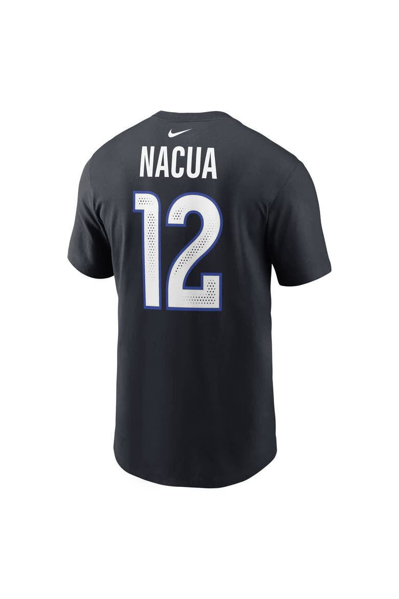 Men's Nike Puka Nacua Midnight Blue Los Angeles Rams 2025 Rivalries Collection Player Name & Number T-Shirt, Alternate, color, Dark Blue