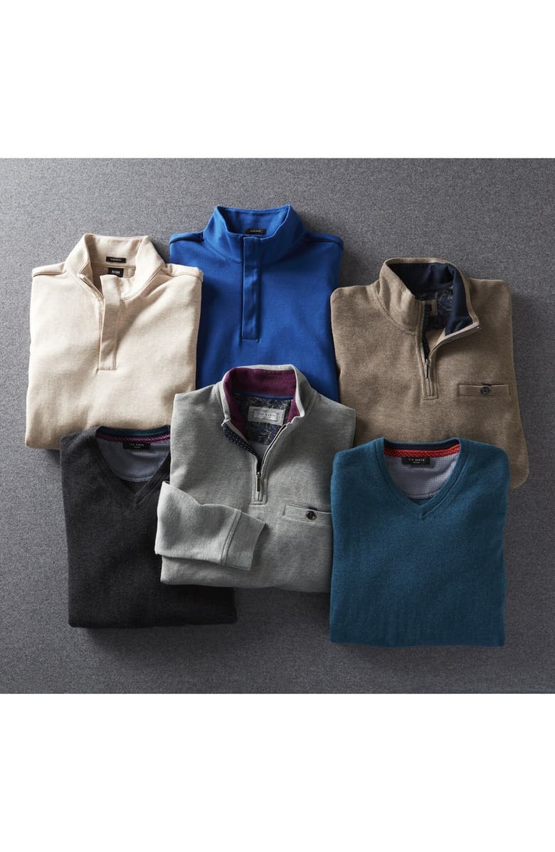 Ted Baker London 'Cashguy' Trim Fit V-Neck Sweater, Alternate, color, 