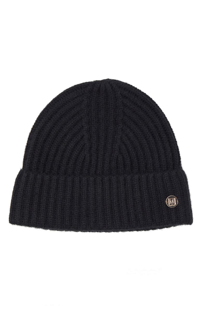 Bruno Magli Cashmere Ribbed Knit Beanie, Main, color,