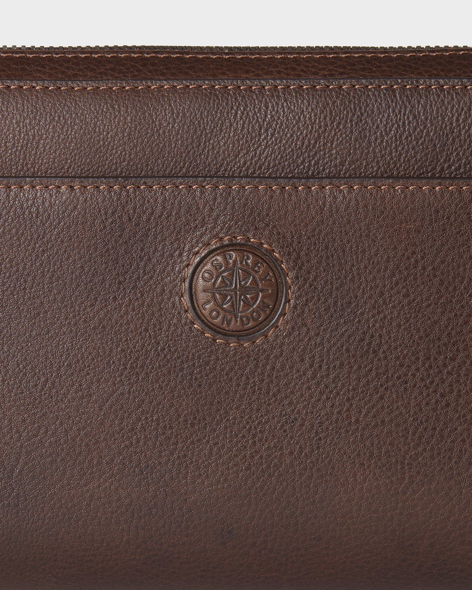 Osprey London The Compass Leather Travel Wallet, Alternate, color, Tan