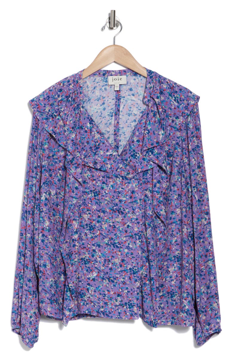Joie Raquel Ditsy Floral Top, Alternate, color, Deep Lavender Multi