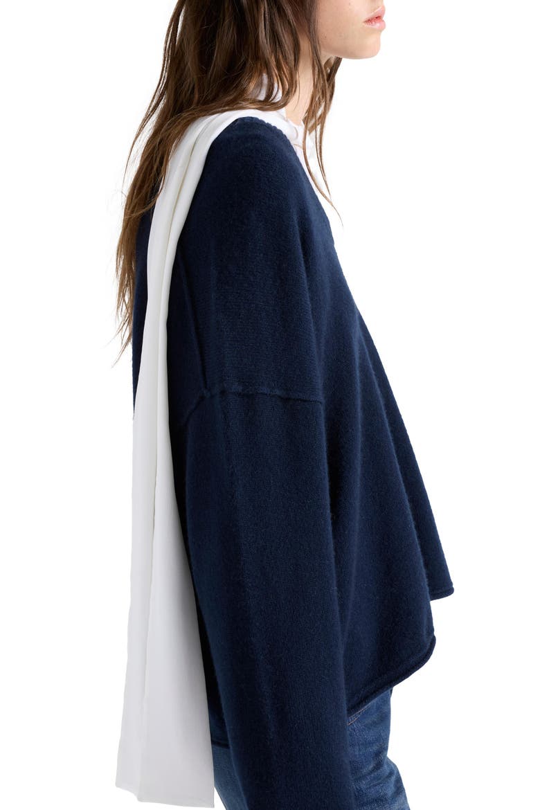 Cashmere U-Neck Sweater, Alternate, color, CASHMERE MIDNIG