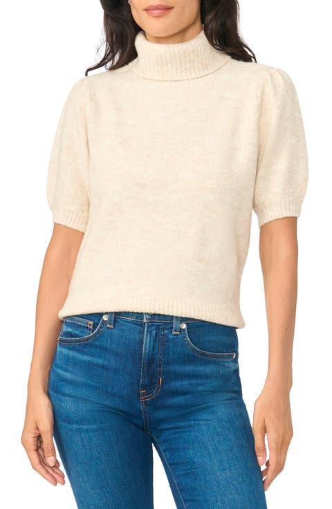 Turtleneck Short Sleeve Sweater