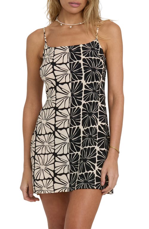 Billabong Heart Song Sleeveless Minidress In Animal Print