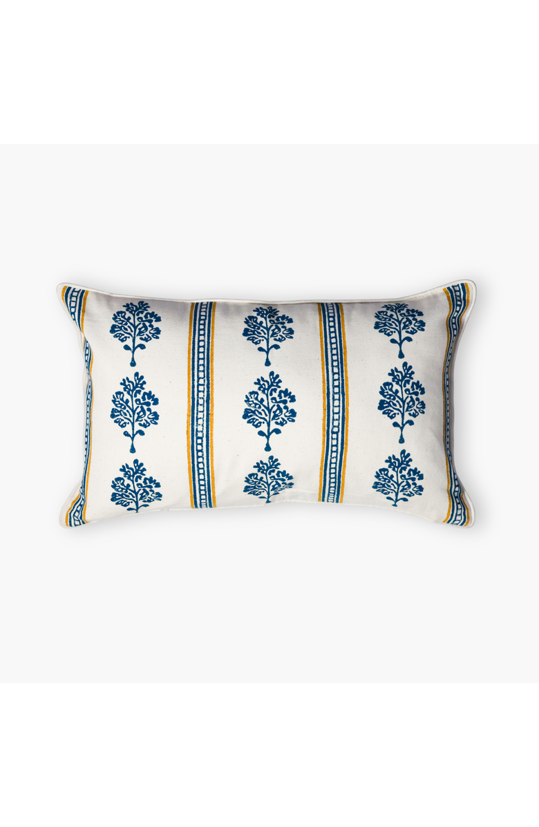 Banyan & Birch Sara Lumbar Throw Pillow Cover, Main, color, Navy Blue