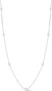 GLAZE JEWELRY 4mm Cultured Pearl Station Chain Necklace