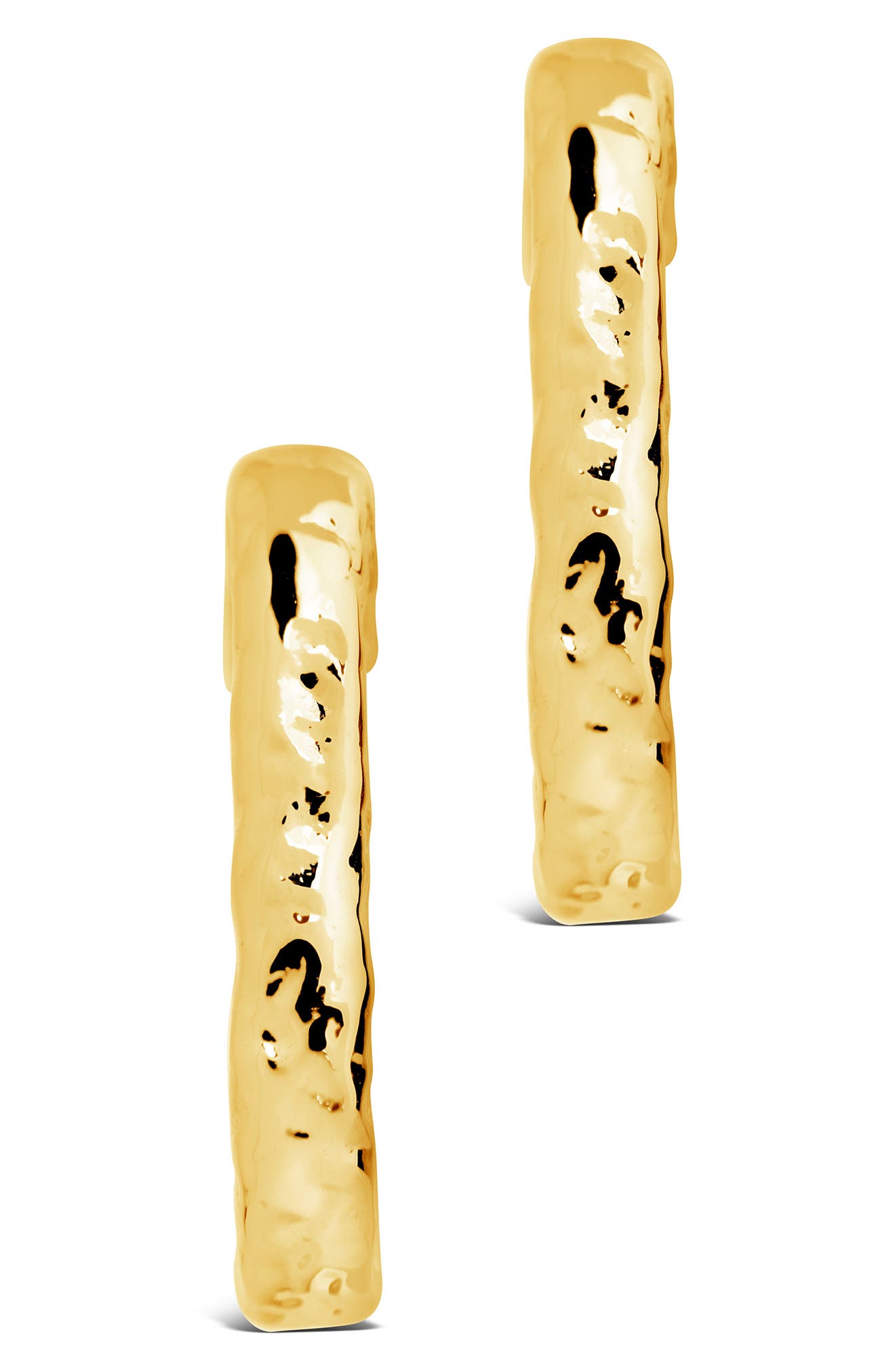 Sterling Forever Veronica Textured Hoop Earrings