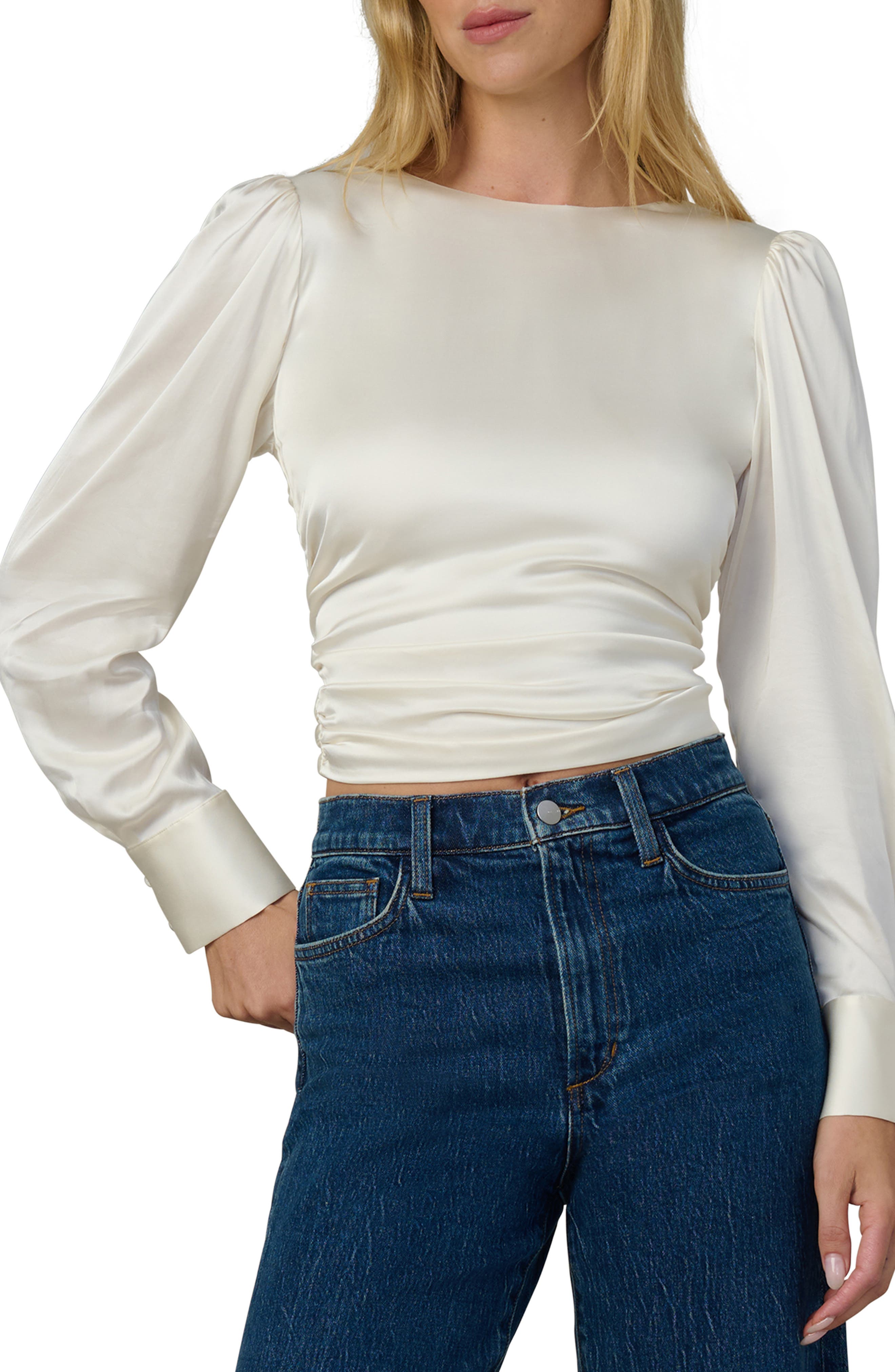 Joe's The Marie Tie Back Satin Top