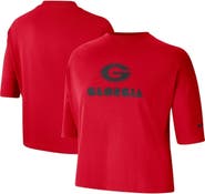 Nike Women's Nike Red Georgia Bulldogs Crop Performance T-Shirt